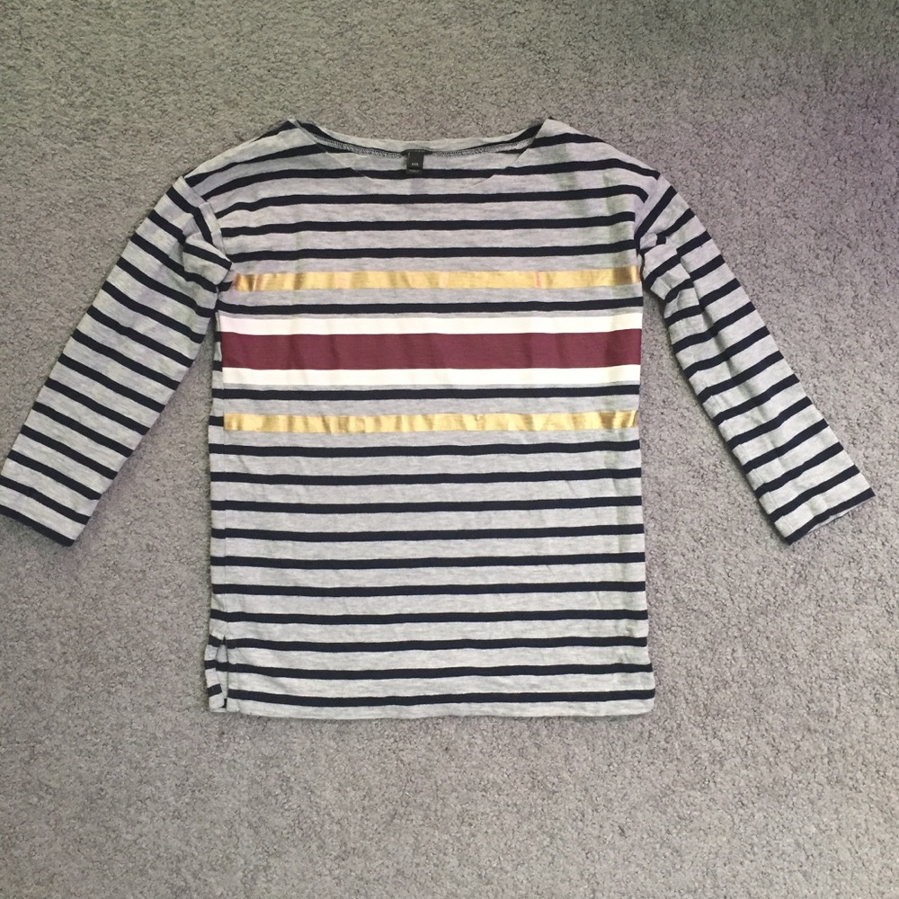 J. Crew Foil Stripe Shirt